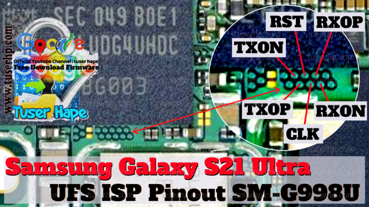 Samsung S21 Ultra UFS Pinout sm-g998u.png
